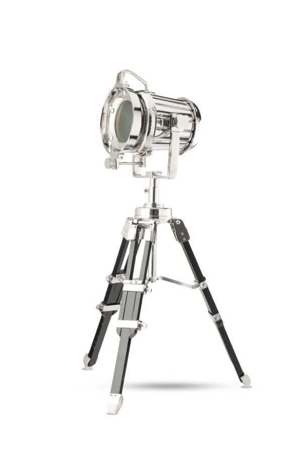 59759 NİKEL-AHŞAP MASA LAMBASI