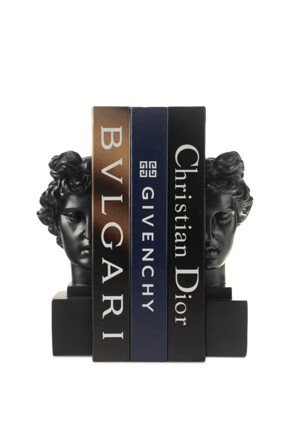 W8000-1188 POLİRESİN SİYAH KİTAP TUTUCU