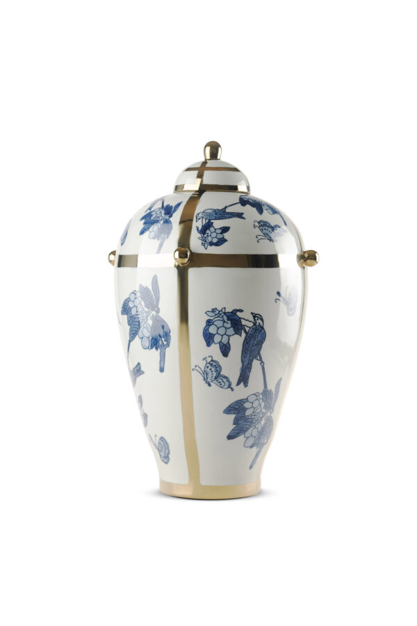 MNC11 MAVİ BEYAZ SERAMİK KÜP