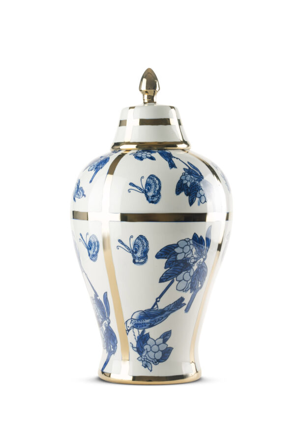 MNC13 MAVİ BEYAZ SERAMİK KÜP