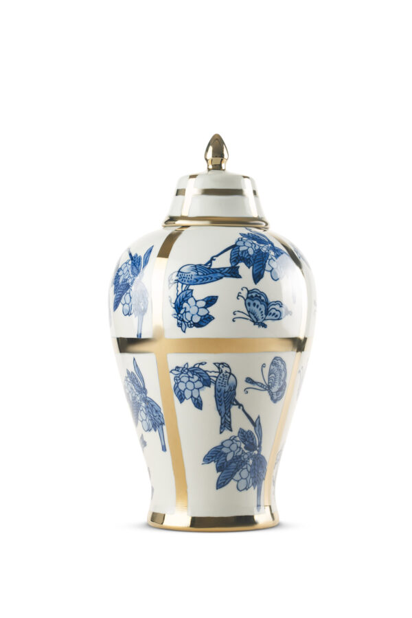 MNC14 MAVİ BEYAZ SERAMİK KÜP