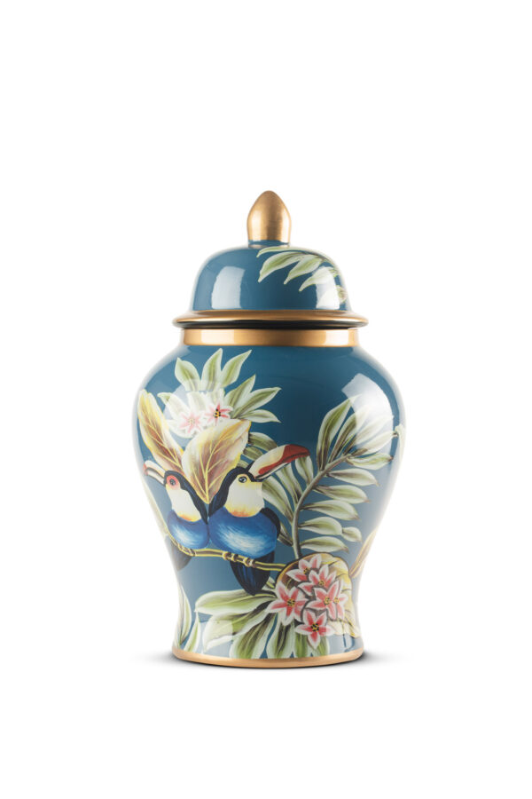 MNC47 MAVİ PAPAĞAN SERAMİK KÜP