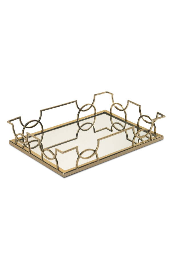 MSD76 GOLD DİKDÖRTGEN TEPSİ