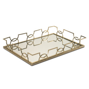 MSD78 GOLD DİKDÖRTGEN TEPSİ