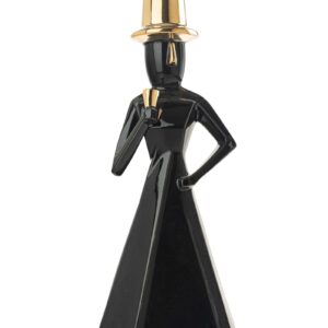 2328 POLİRESİN SİYAH VAZO